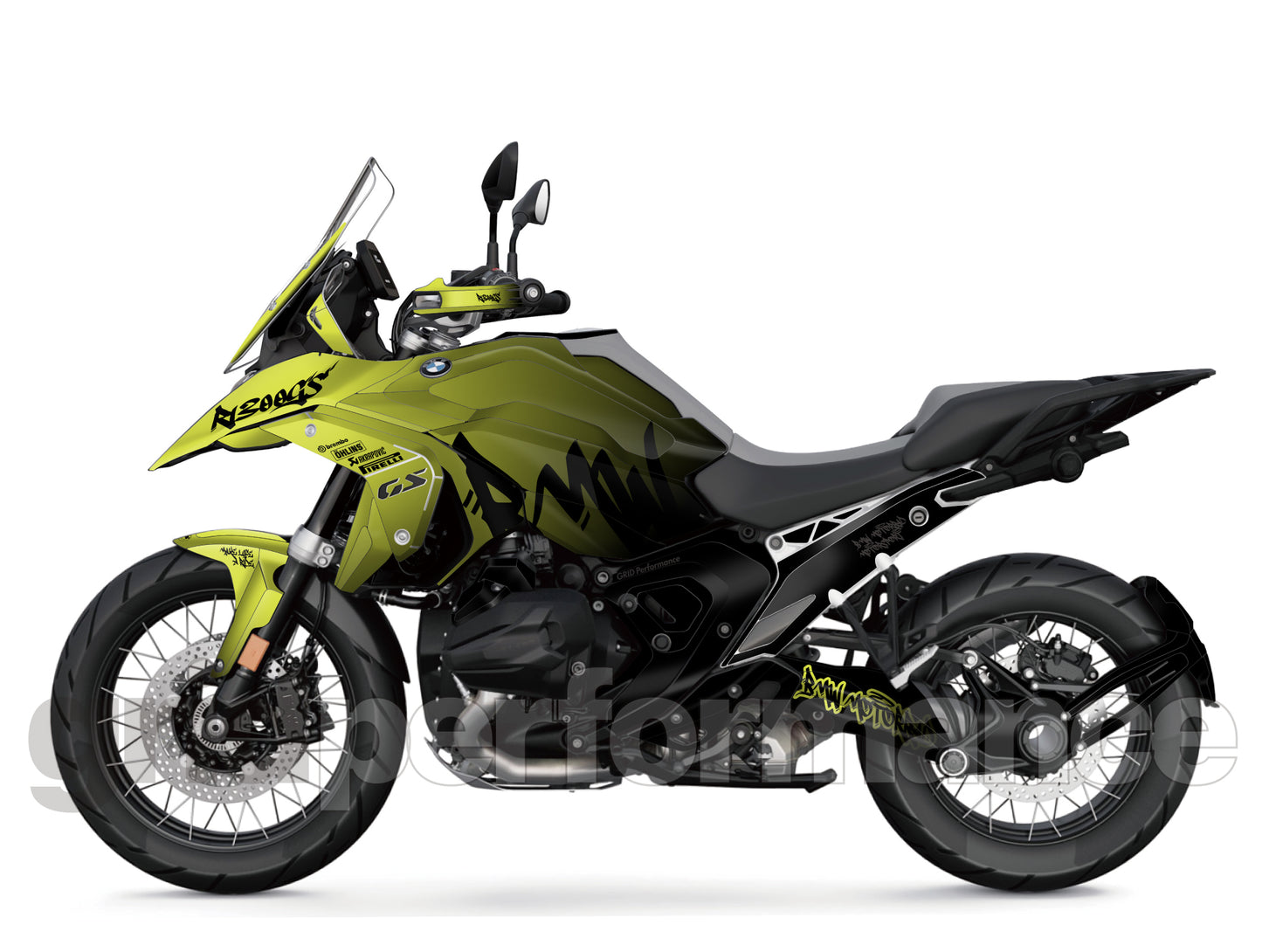 BMW R1300GS Graphic Full Decal Vinyl Kit (4-4)