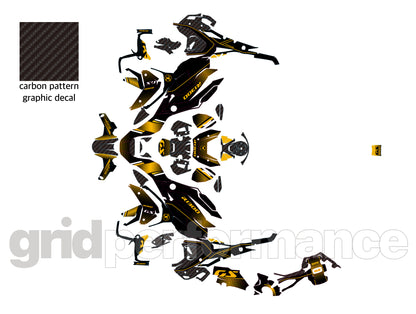 BMW R1300GS Graphic Full Decal Vinyl Kit (9-4.Bee)