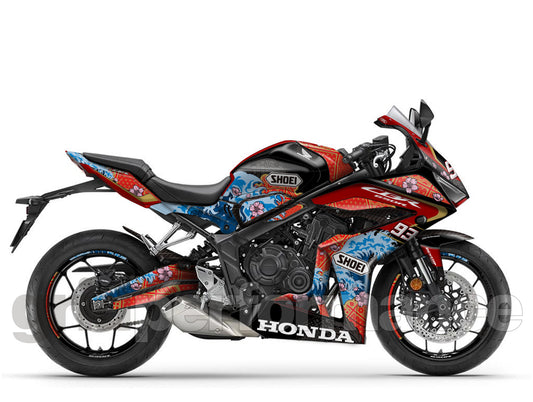 HONDA CBR650R Graphic Full Decal Sticker Kit (1-1.Motegi 5)
