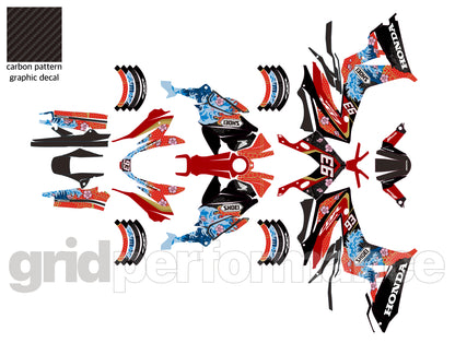 HONDA CBR650R Graphic Full Decal Sticker Kit (1-1.Motegi 5)