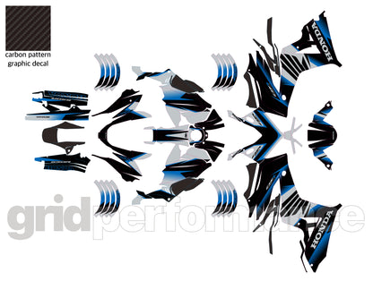 HONDA CBR650R Graphic Full Decal Sticker Kit (2-3)
