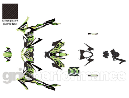 Kawasaki NINJA 500 Full Graphic Vinyl Decal Kit (1-1.MONSTER)