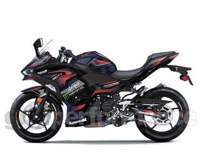 Kawasaki NINJA 500 Full Graphic Vinyl Decal Kit (1-3.MONSTER)