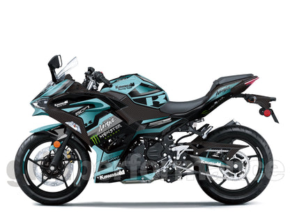 Kawasaki NINJA 500 Full Graphic Vinyl Decal Kit (1-4.MONSTER)