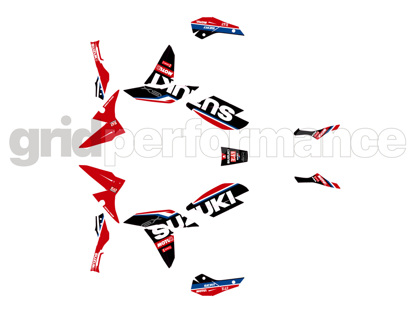 SUZUKI GSX-S1000 GX Graphic Decal Sticker Kit (1-1.SERT)