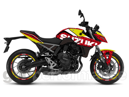 SUZUKI GSX-8S Custom Vinyl Graphic Decal Kit (5.Camo Red)