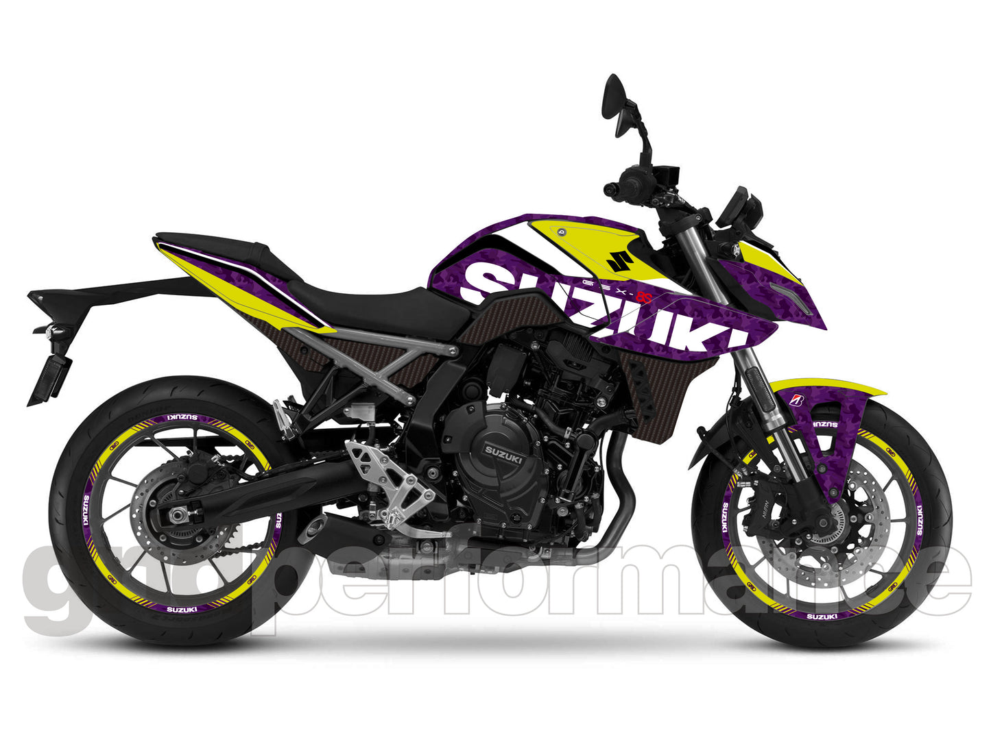 SUZUKI GSX-8S Custom Vinyl Graphic Decal Kit (7.Camo Purple)