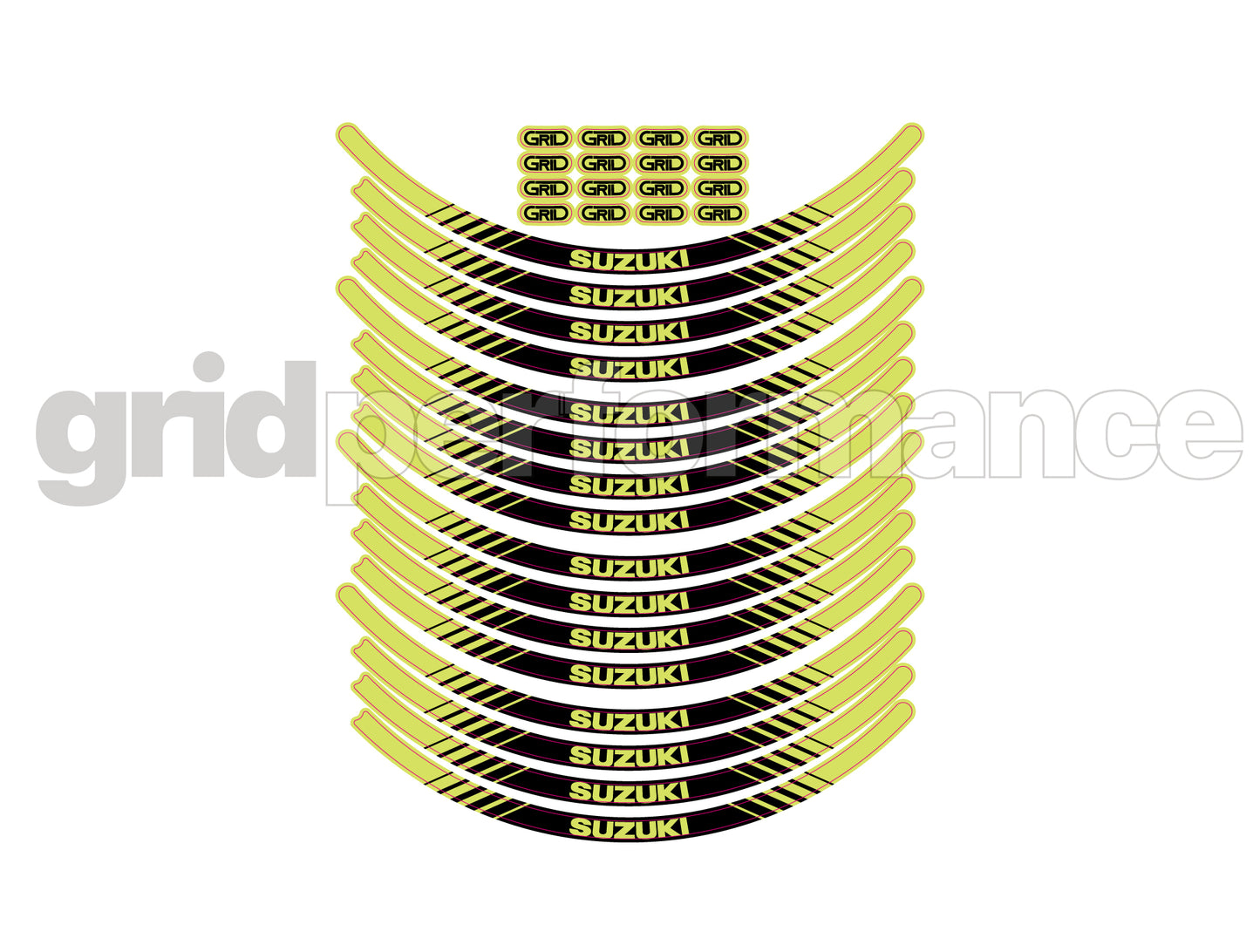 SUZUKI GSX-S1000 GX Wheel Reflective Decal (0-0)