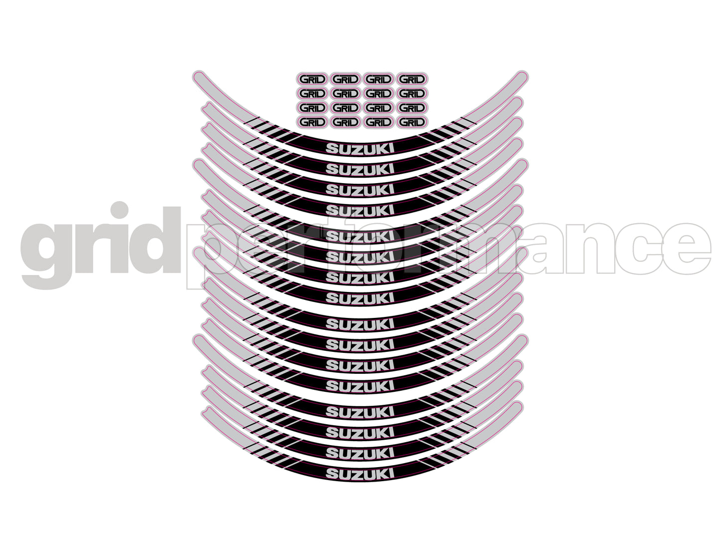 SUZUKI GSX-S1000 GX Wheel Reflective Decal (0-3)