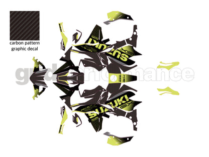 SUZUKI GSX-S1000 GX Graphic Decal Sticker Kit (0-0.Carbon)