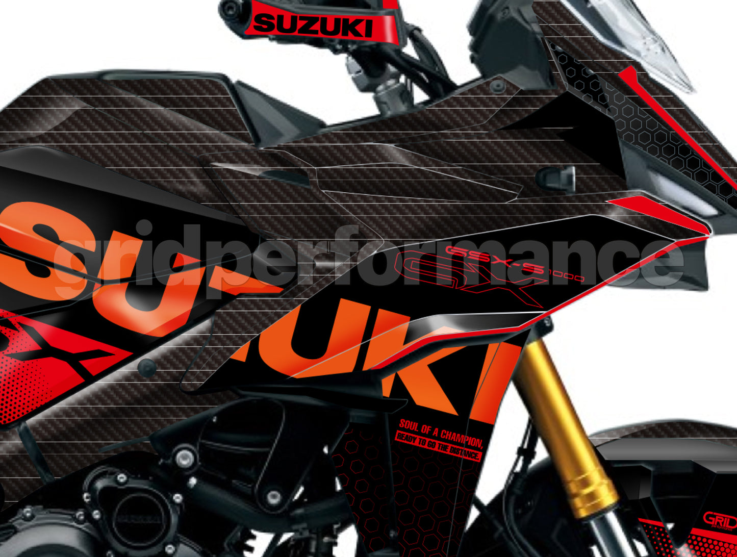 SUZUKI GSX-S1000 GX Graphic Decal Sticker Kit (0-12)