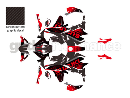 SUZUKI GSX-S1000 GX Graphic Decal Sticker Kit (0-4.Carbon)