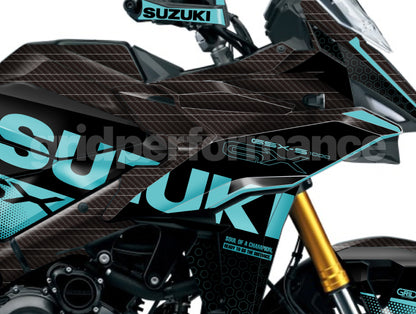 SUZUKI GSX-S1000 GX Graphic Decal Sticker Kit (0-6.Carbon)