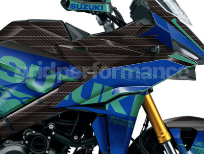 SUZUKI GSX-S1000 GX Graphic Decal Sticker Kit (0-7.Carbon)