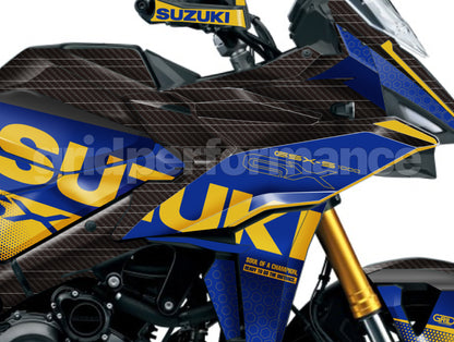 SUZUKI GSX-S1000 GX Graphic Decal Sticker Kit (0-8.Carbon)