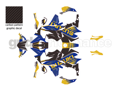 SUZUKI GSX-S1000 GX Graphic Decal Sticker Kit (0-8.Carbon)