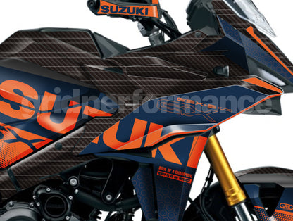 SUZUKI GSX-S1000 GX Graphic Decal Sticker Kit (0-9.Carbon)
