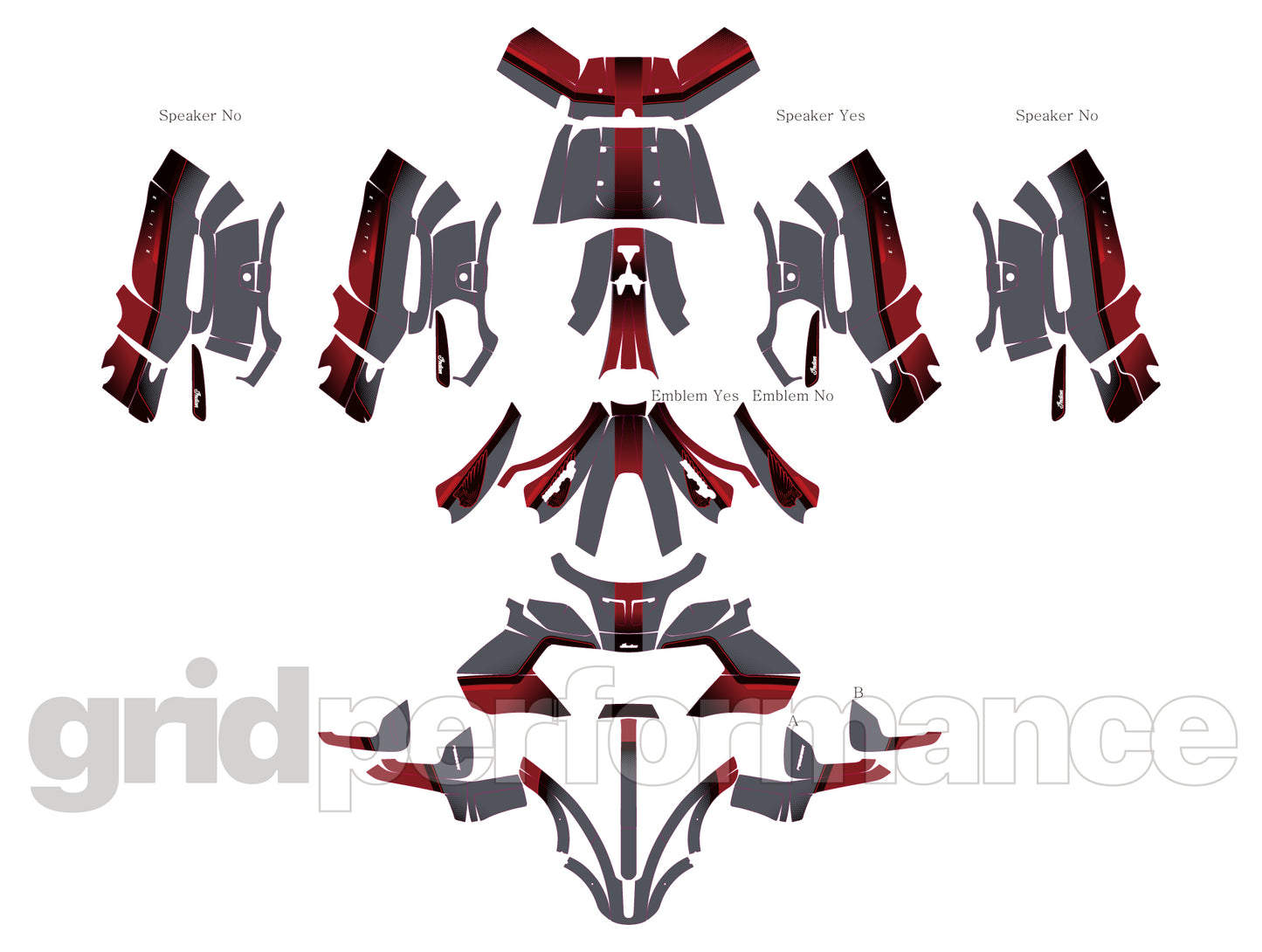 Indian Pursuit Challenger Graphic Full Decal Kit (1-6)