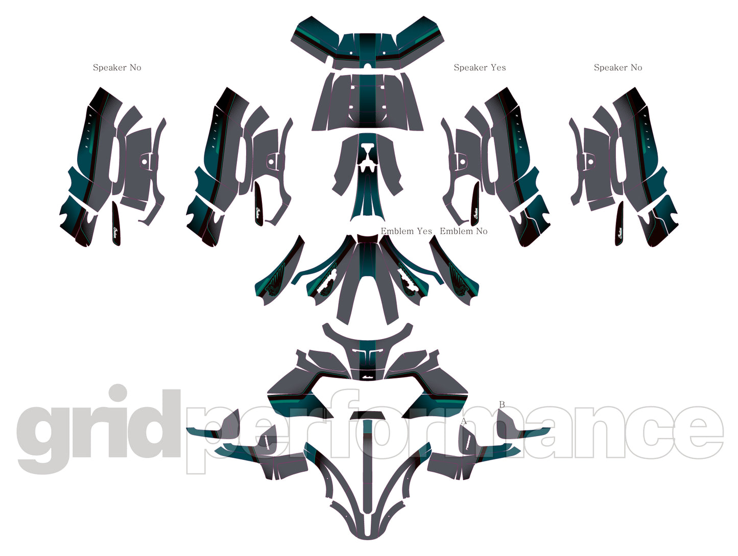 Indian Pursuit Challenger Graphic Full Decal Kit (1-7)