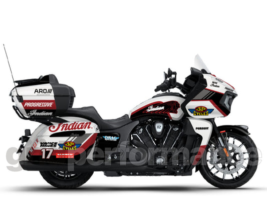 Indian Pursuit Challenger Roadmaster 112 Graphic Full Decal Kit (3-1.King Bagger Racing 2026)