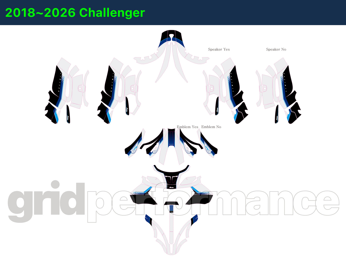 Indian Pursuit Challenger Graphic Full Decal Kit (4-3)