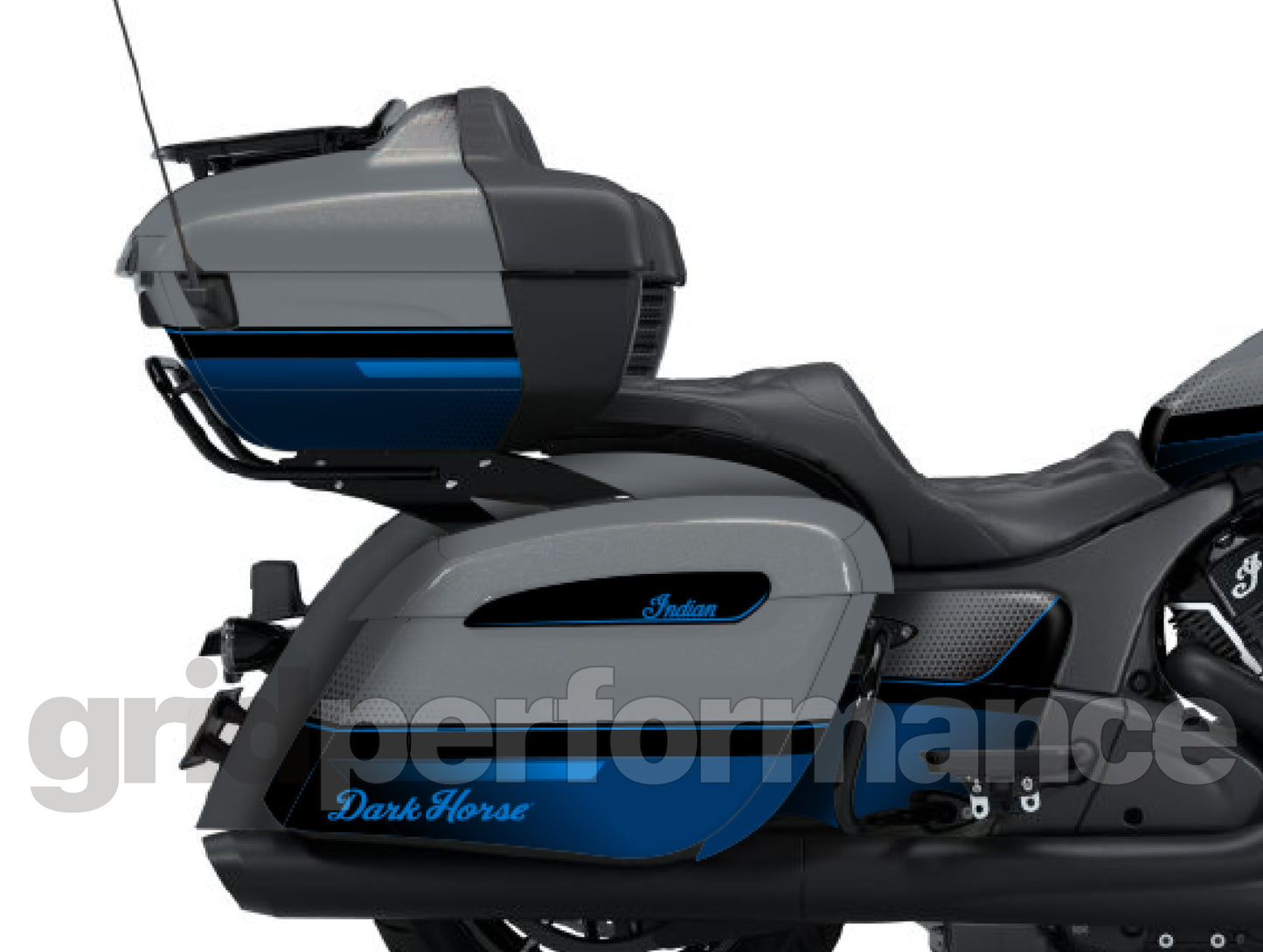 Indian Pursuit Challenger Graphic Full Decal Kit (5-1.Dark Horse)
