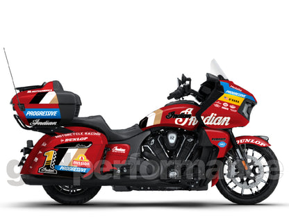 Indian Pursuit Challenger Roadmaster 112 Graphic Full Decal Kit (6-1.King Bagger Racing 23)