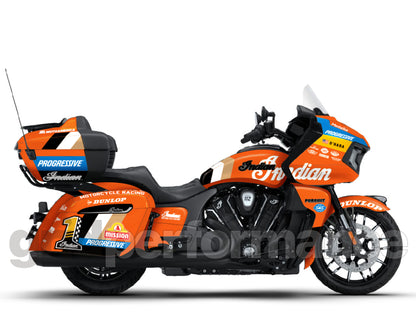 Indian Pursuit Challenger Roadmaster 112 Graphic Full Decal Kit (6-3.King Bagger Racing 23)