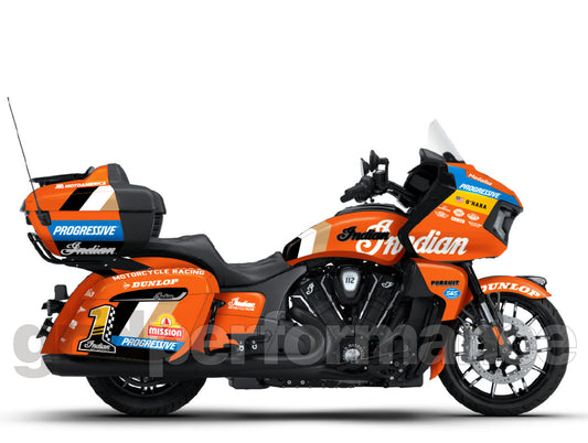 Indian Pursuit Challenger Roadmaster 112 Graphic Full Decal Kit (6-3.King Bagger Racing 23)