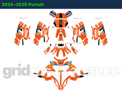 Indian Pursuit Challenger Roadmaster 112 Graphic Full Decal Kit (6-3.King Bagger Racing 23)