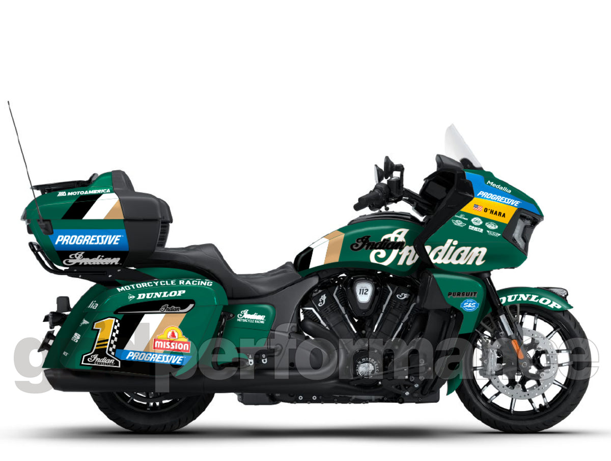 Indian Pursuit Challenger Roadmaster 112 Graphic Full Decal Kit (6-4.King Bagger Racing 23)