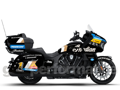 Indian Pursuit Challenger Roadmaster 112 Graphic Full Decal Kit (6-5.King Bagger Racing 23)
