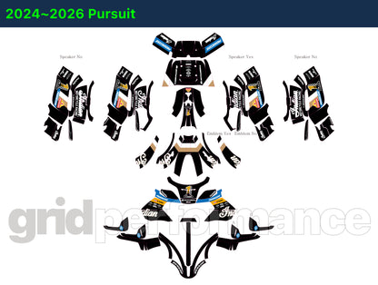 Indian Pursuit Challenger Roadmaster 112 Graphic Full Decal Kit (6-5.King Bagger Racing 23)