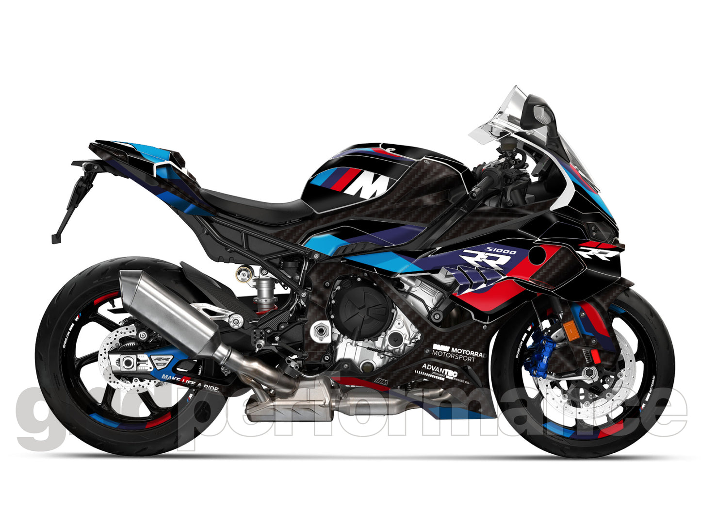 Motorcycle Fairing Decal Vinyl Sticker Kit – For BMW S1000RR Type (1-1.M)