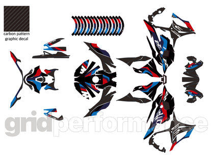 Motorcycle Fairing Decal Vinyl Sticker Kit – For BMW S1000RR Type (1-1.M)