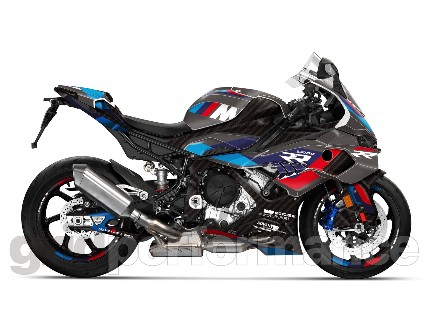 Motorcycle Fairing Decal Vinyl Sticker Kit – For BMW S1000RR Type (1-3.M)