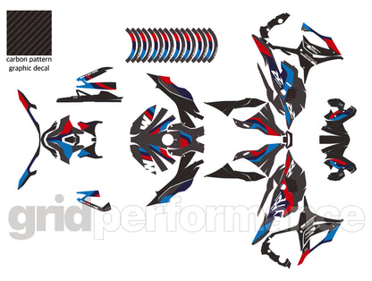 Motorcycle Fairing Decal Vinyl Sticker Kit – For BMW S1000RR Type (1-3.M)