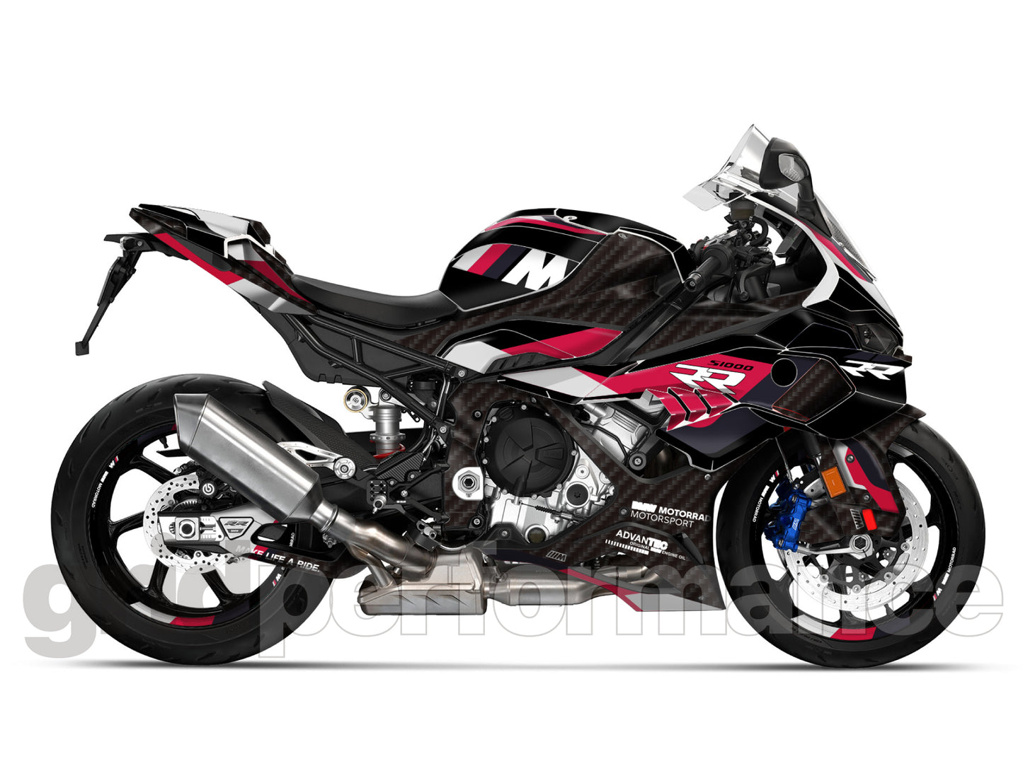 Motorcycle Fairing Decal Vinyl Sticker Kit – For BMW S1000RR Type (1-5.M)