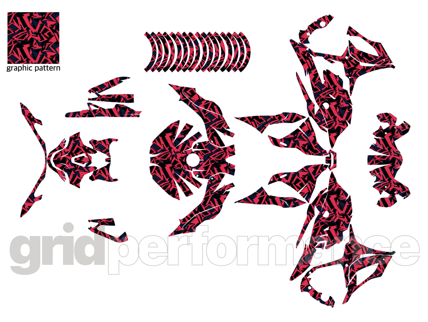 S1000RR Full Graphic Vinyl Decal Kit (2-6)