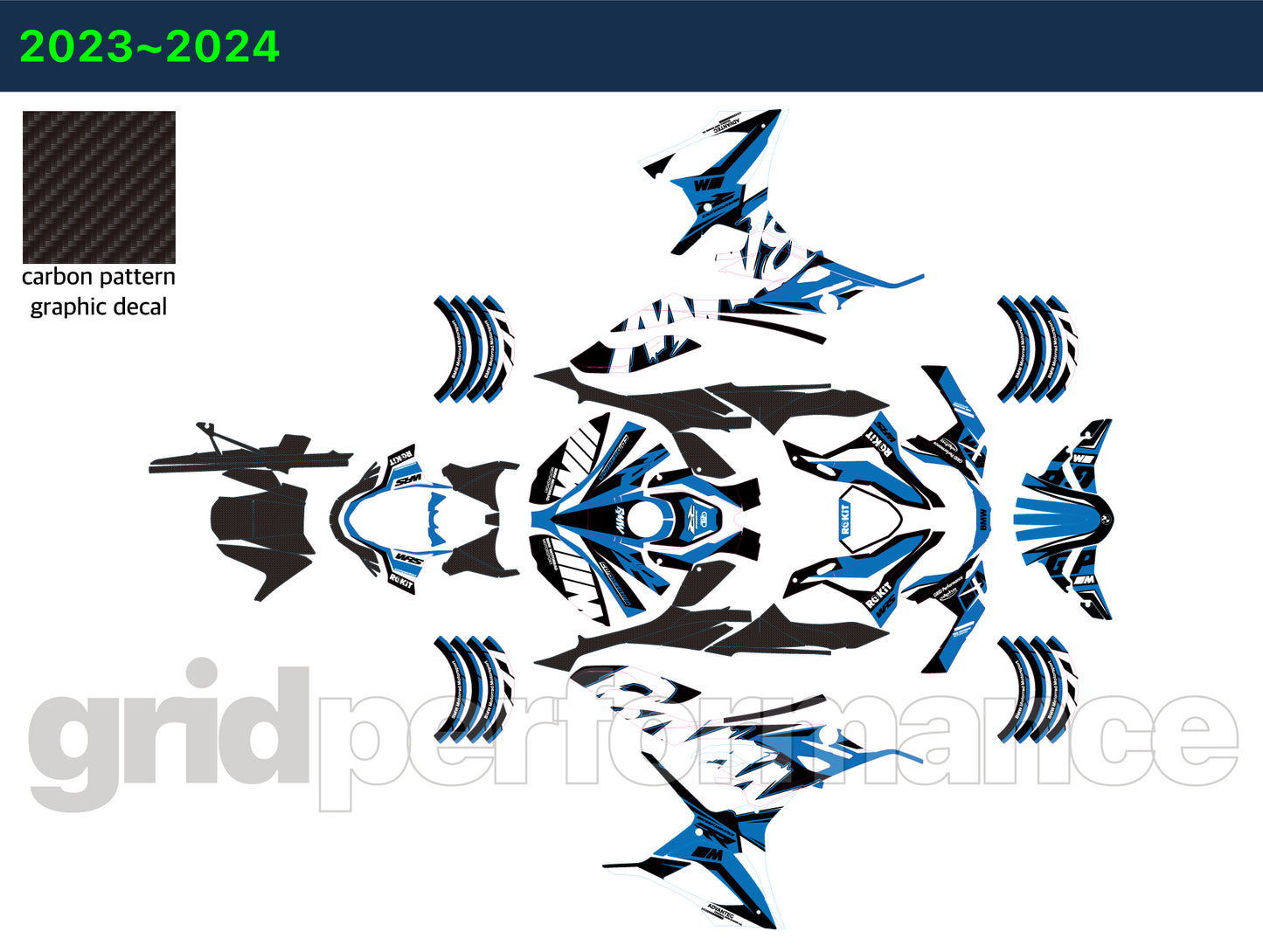 S1000RR Full Graphic Vinyl Decal Kit (4-2.RCM)