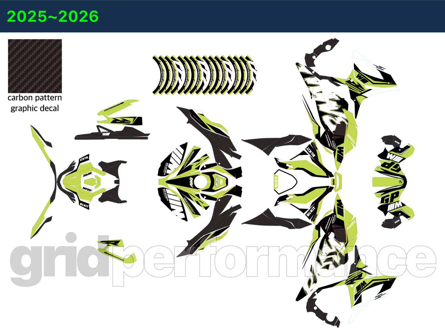 S1000RR Full Graphic Vinyl Decal Kit (4-4.RCM)