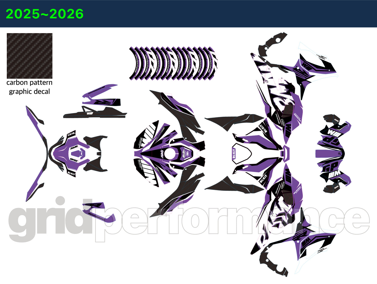 S1000RR Full Graphic Vinyl Decal Kit (4-5.RCM)