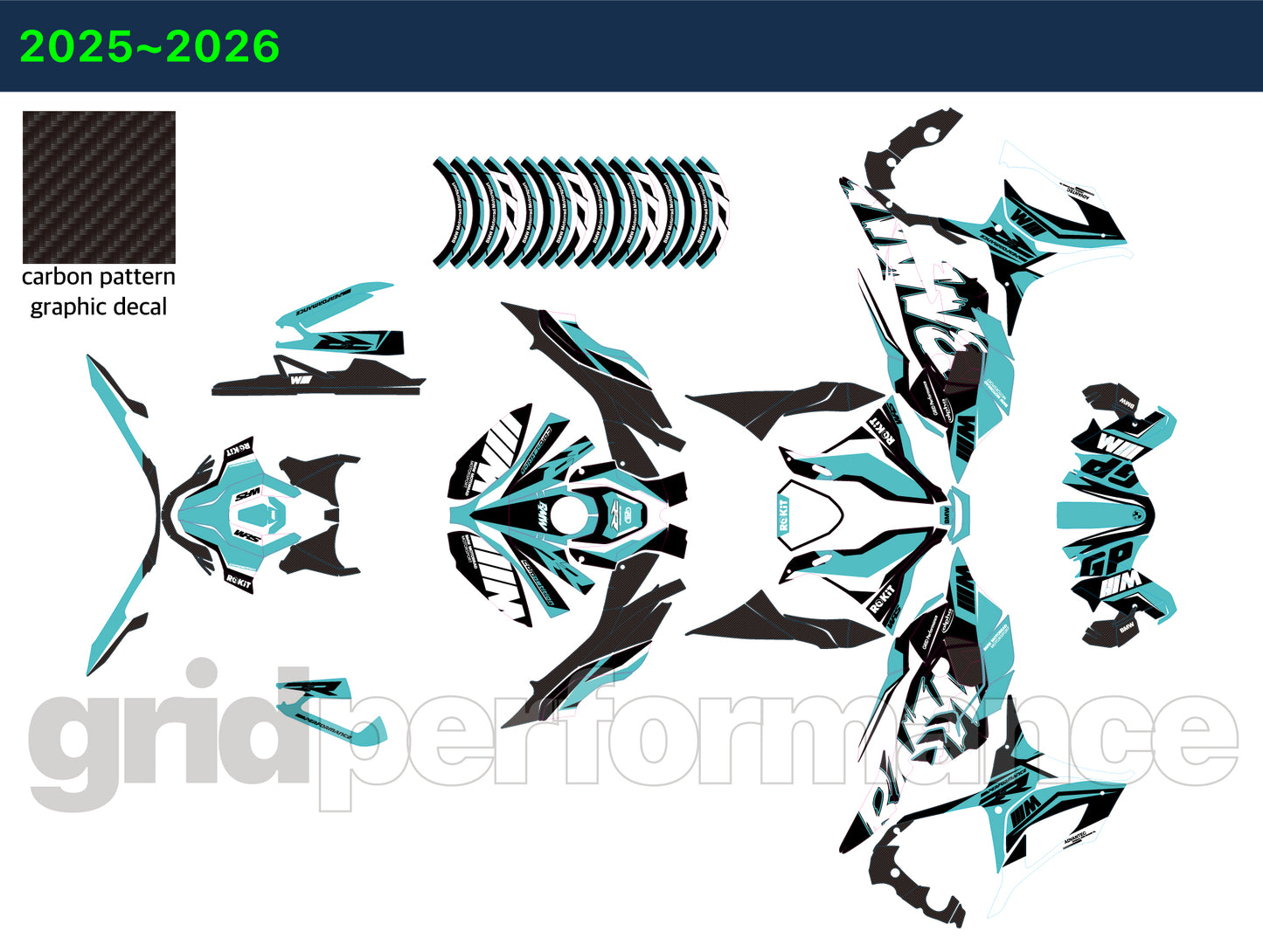 S1000RR Full Graphic Vinyl Decal Kit (4-6.RCM)