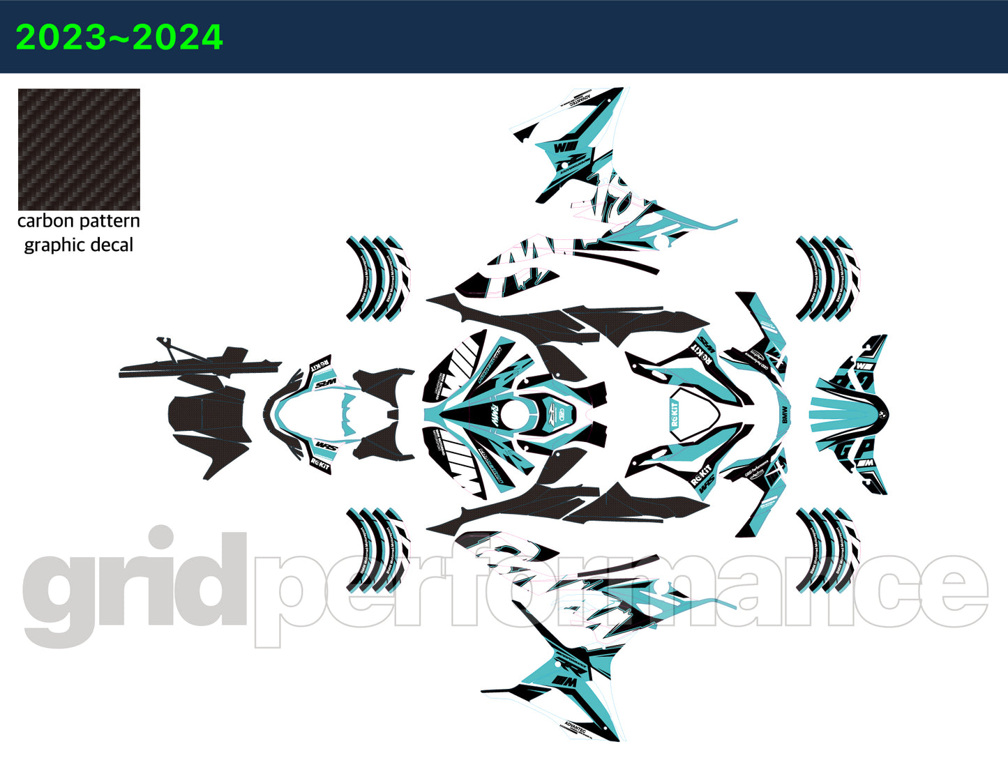 S1000RR Full Graphic Vinyl Decal Kit (4-6.RCM)