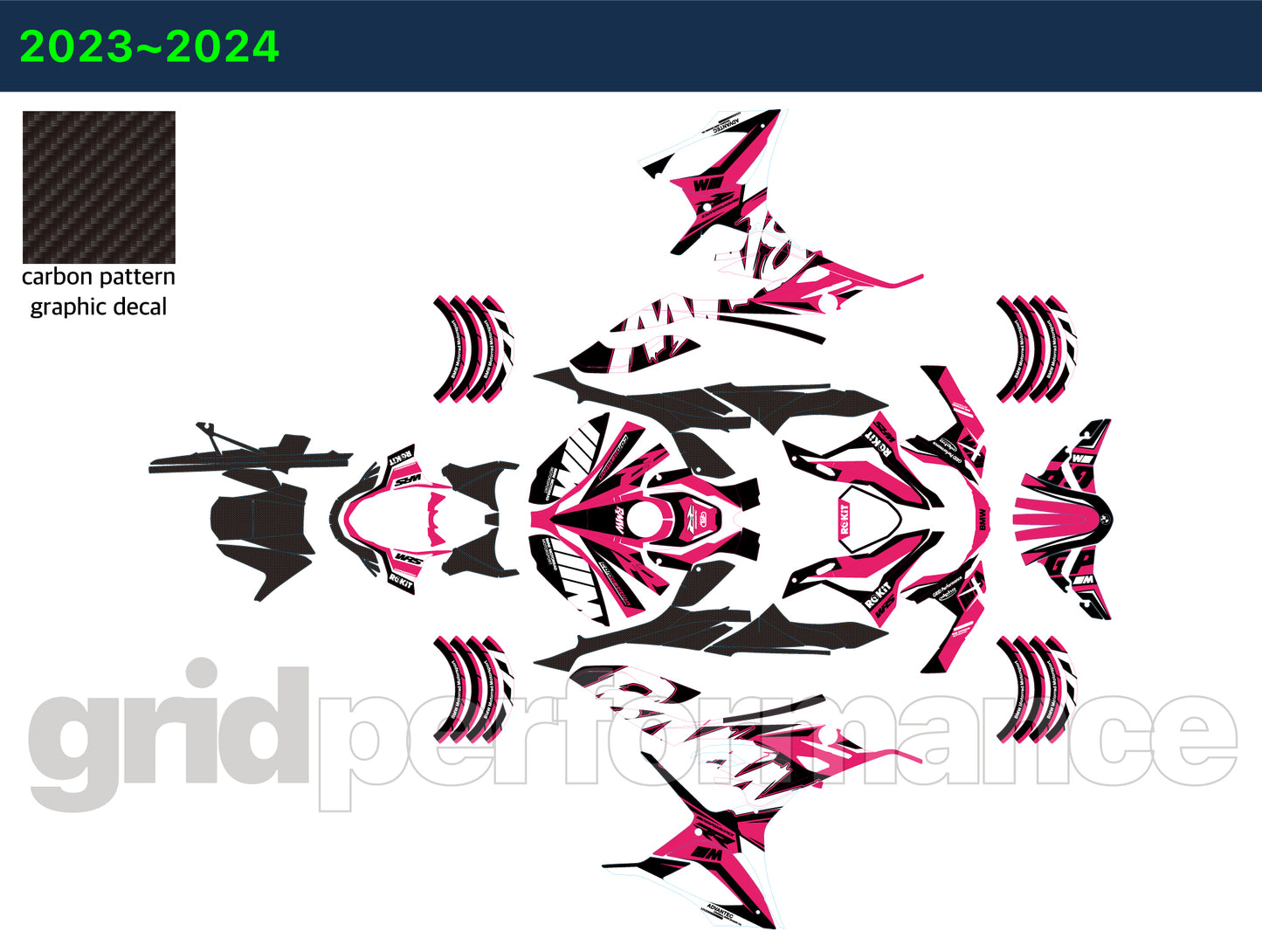 S1000RR Full Graphic Vinyl Decal Kit (4-7.RCM)