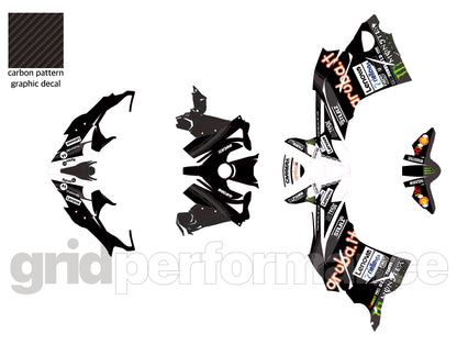 Ducati Panigale V2S  Custom Vinyl Graphic Decal Kit (1-3.SBK BLACK)