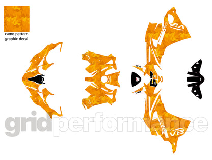 Motorcycle Fairing Decal Vinyl Sticker Kit – For Ducati Panigale V2 S Type (2-2.CAMO 63)