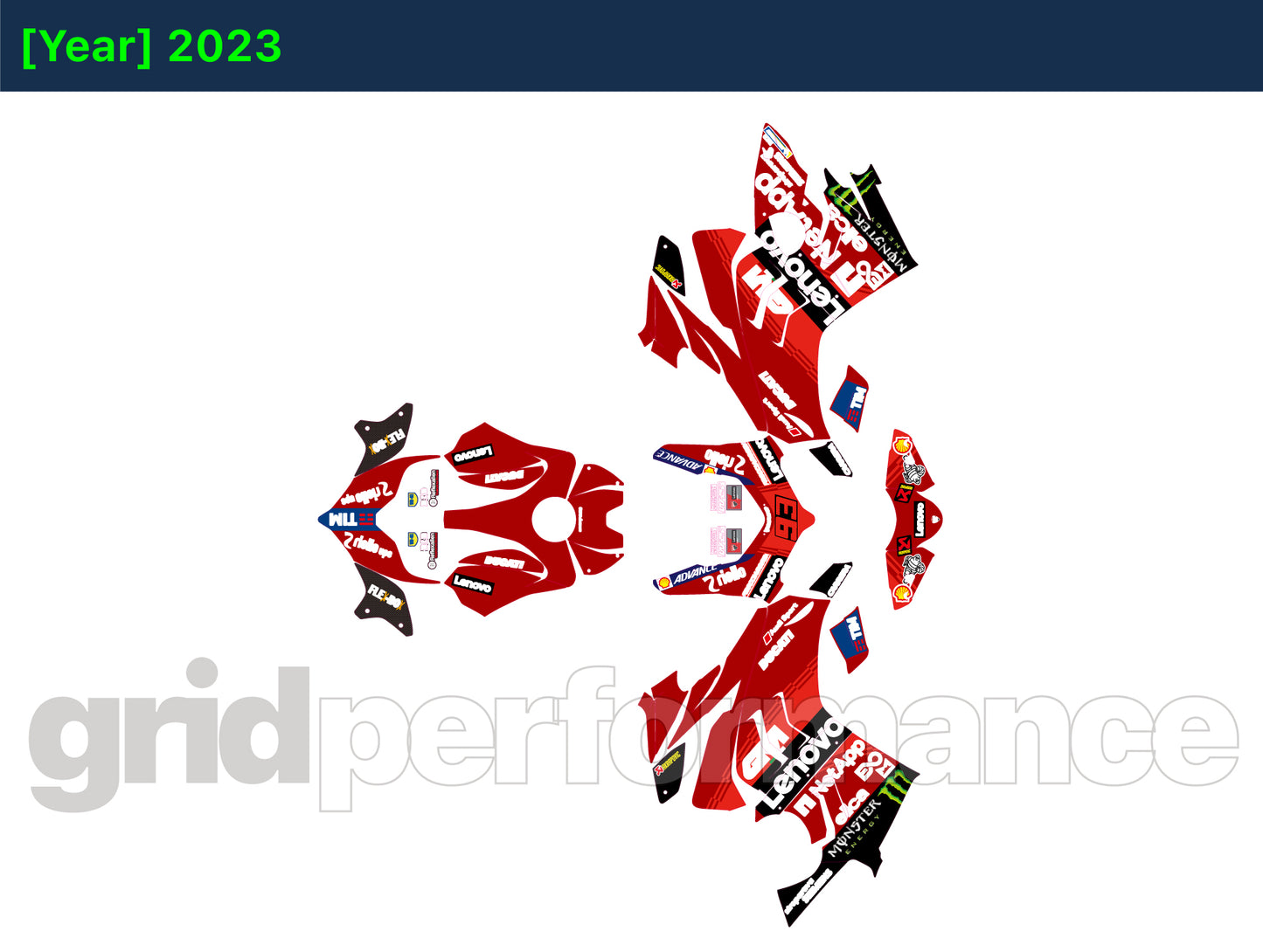 Ducati Panigale V4 S Custom Vinyl Graphic Decal Kit (1-1.GP25)