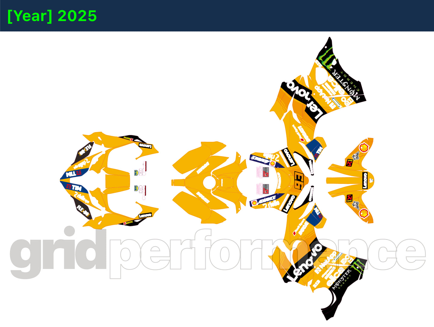 Ducati Panigale V4 S Custom Vinyl Graphic Decal Kit (1-2.GP25)