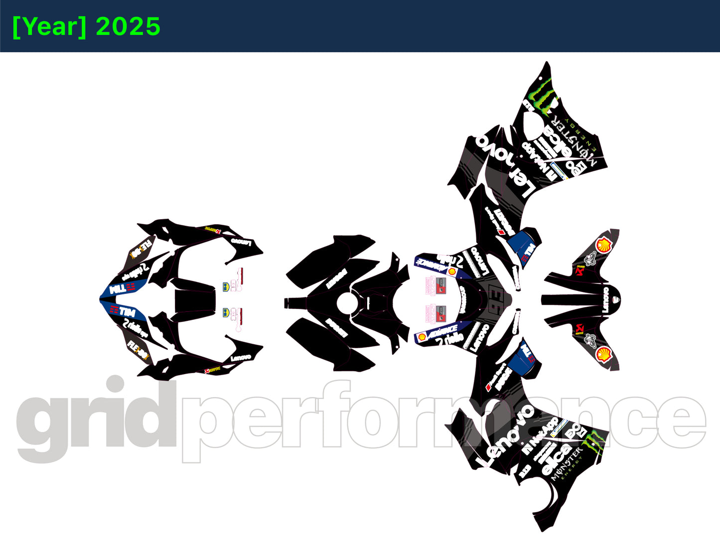 Ducati Panigale V4 S Custom Vinyl Graphic Decal Kit (1-3.GP25)